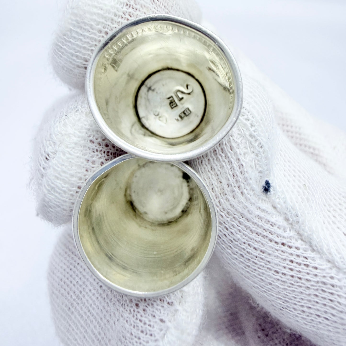 Two Vintage Scandinavian Silver Thimbles. Denamark and Sweden.