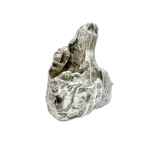 Knud V Andersen for Anton Michesen, Denmark ca 1970. Chunky Vintage Sterling Silver Ring.