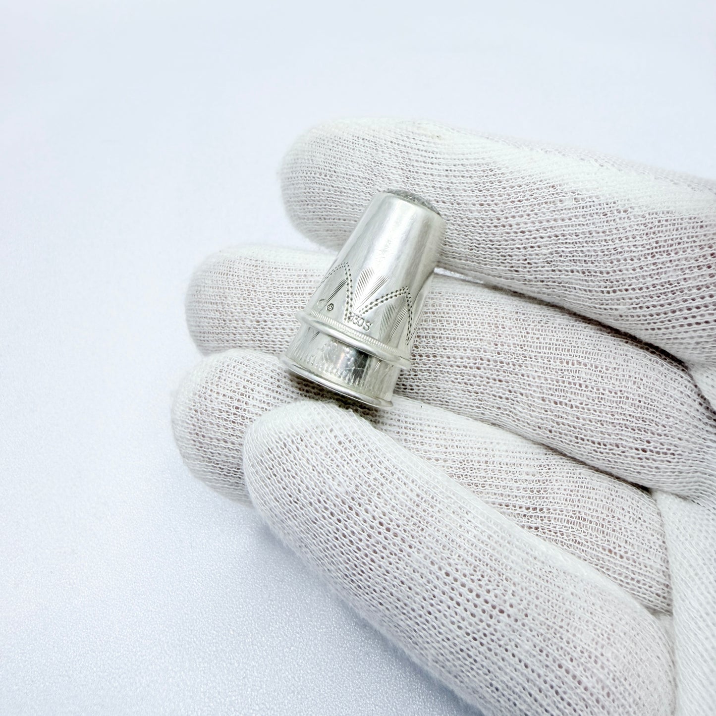 Two Vintage Scandinavian Silver Thimbles. Denamark and Sweden.