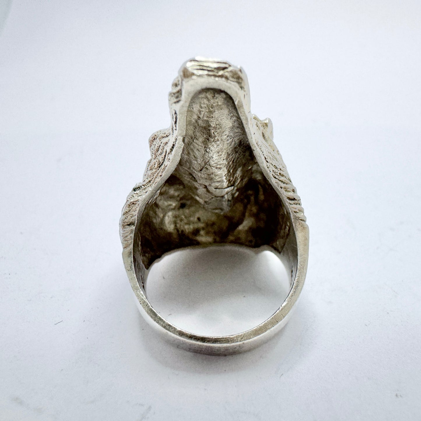 Knud V Andersen for Anton Michesen, Denmark ca 1970. Chunky Vintage Sterling Silver Ring.