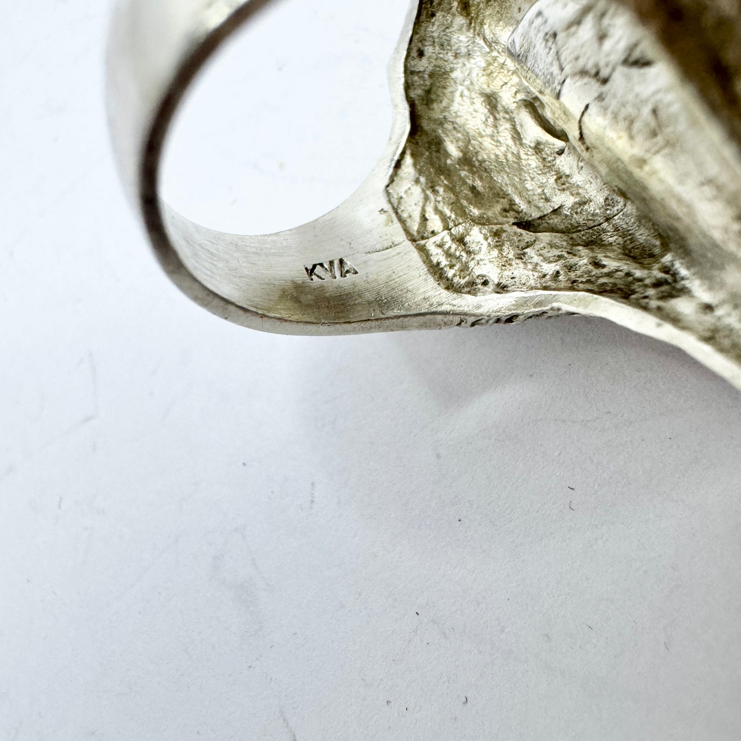 Knud V Andersen for Anton Michesen, Denmark ca 1970. Chunky Vintage Sterling Silver Ring.