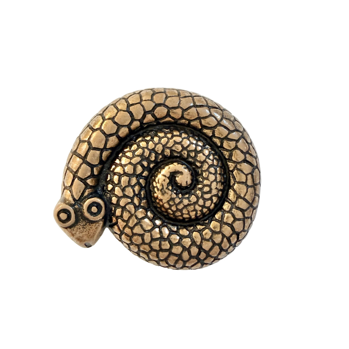 Kalevala Koru, Finland. Vintage Bronze Snage Brooch Pendant.