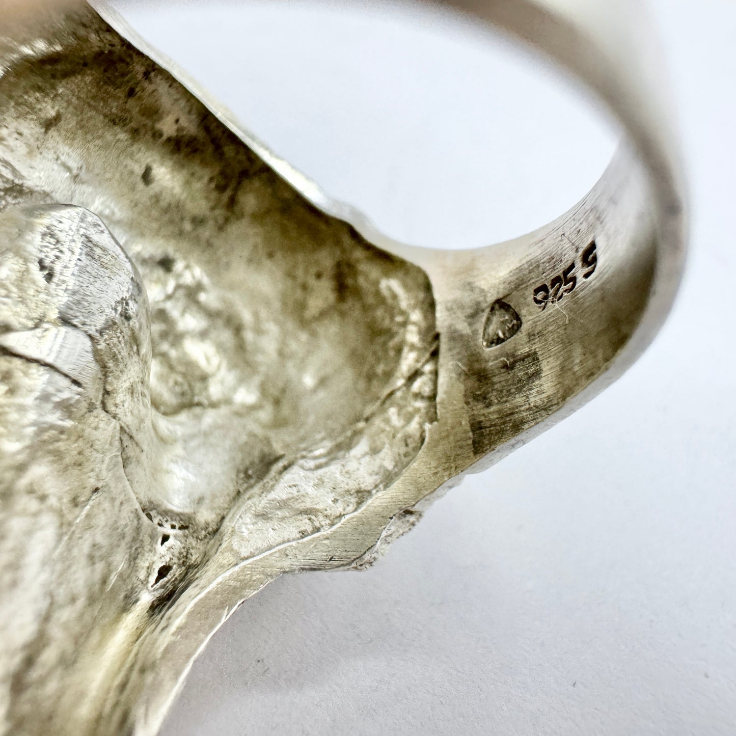 Knud V Andersen for Anton Michesen, Denmark ca 1970. Chunky Vintage Sterling Silver Ring.