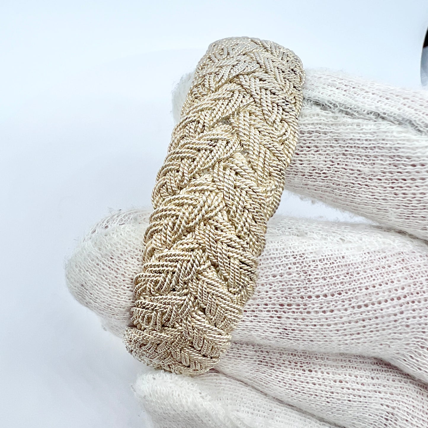 Vintage Sterling Silver Mesh Bracelet.