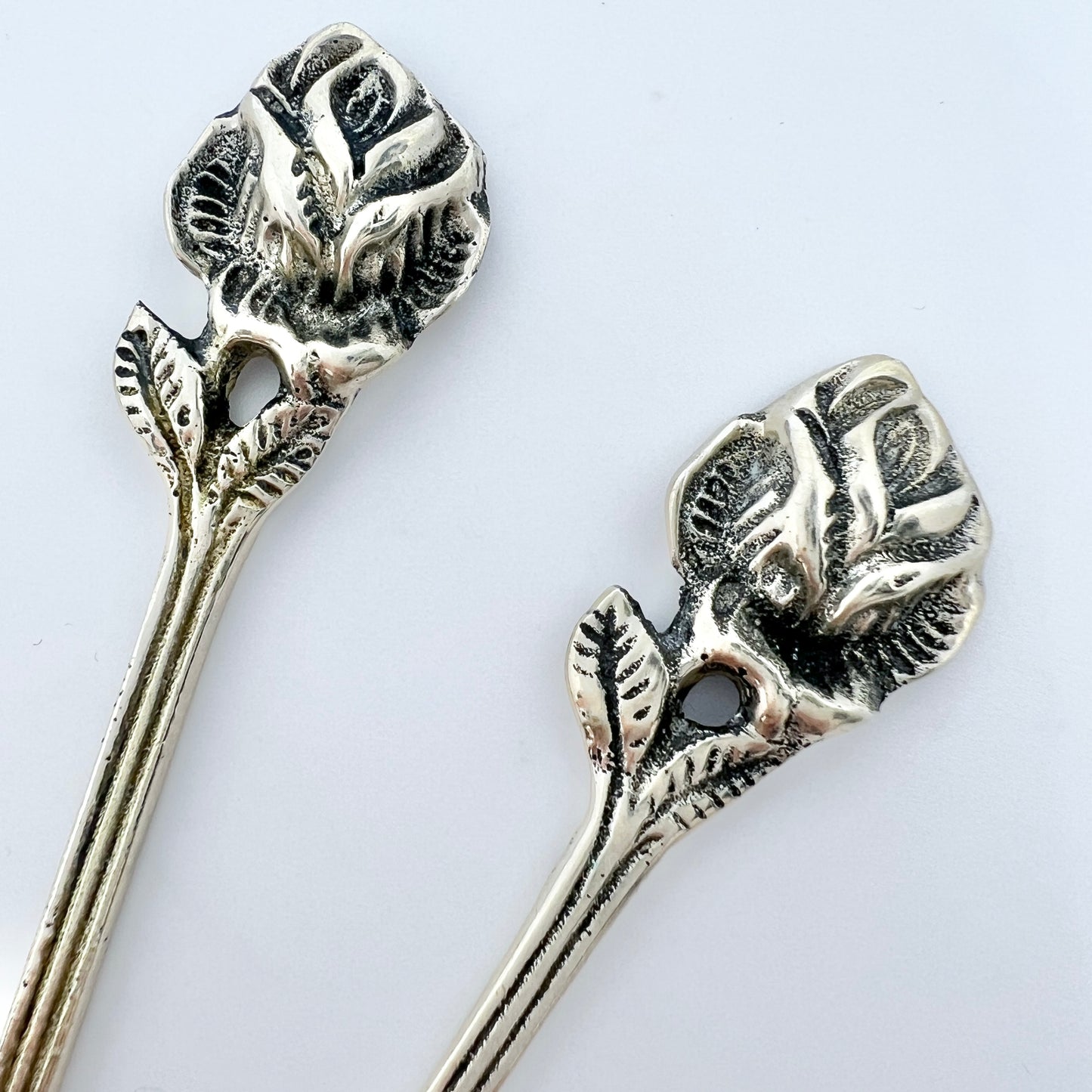 Gewe, Sweden 1969. Vintage Sterling Silver Cocktail Sticks.