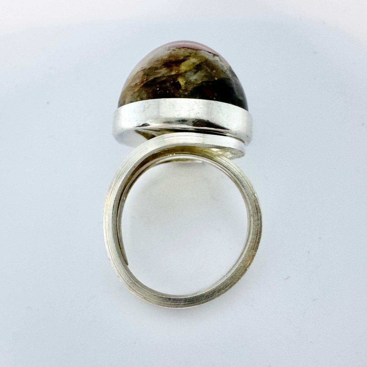 Stenlya, Sweden 1970. Vintage Sterling Silver Agate Ring.