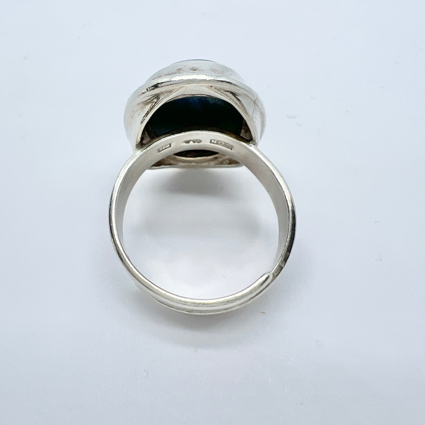 Ove Nordström, Sweden 1970s. Sterling Silver Bergslagen-stone Ring.