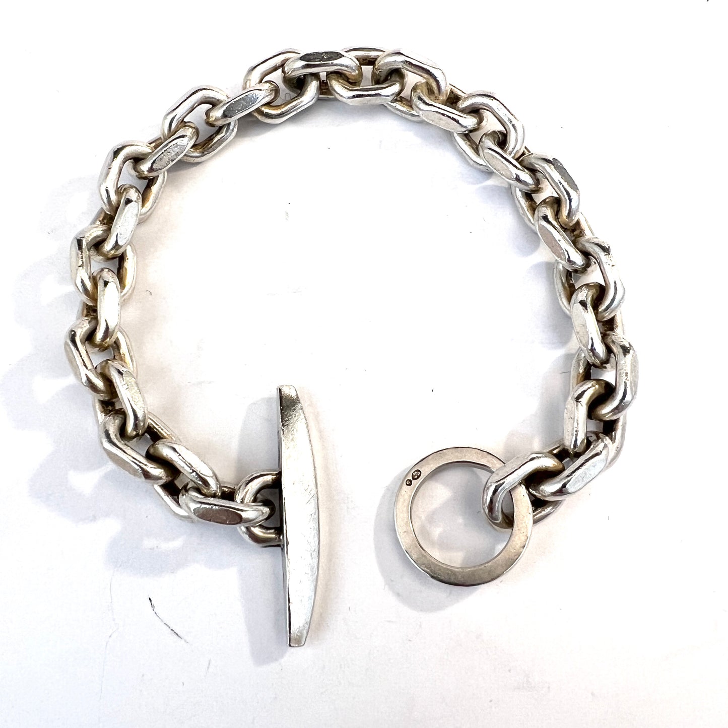 Viggo Wollny, Denmark Vintage Mid-Century Sterling Silver Bracelet.