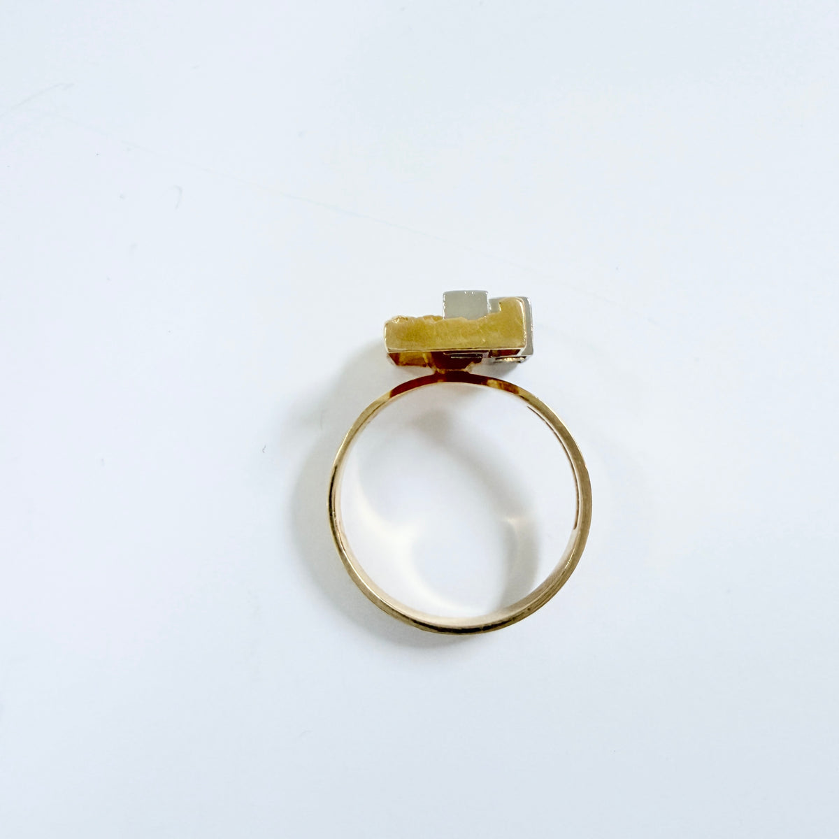 Björn Weckström för Lapponia, Finland 1989. Vintage 18k Gold Diamond Ring. Design: Diamond City.