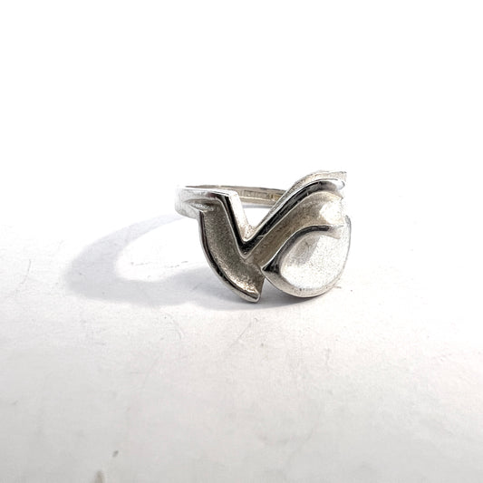 Lapponia, Finland 1985. Vintage Sterling Silver Ring.
