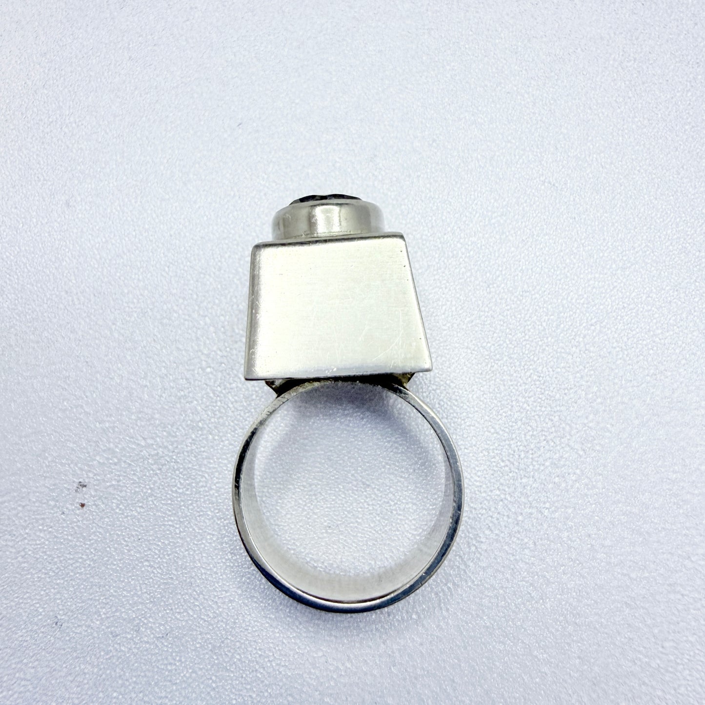 Niels Erik From. Denmark ca 1960. Sterling Silver Rock Crystal Ring.