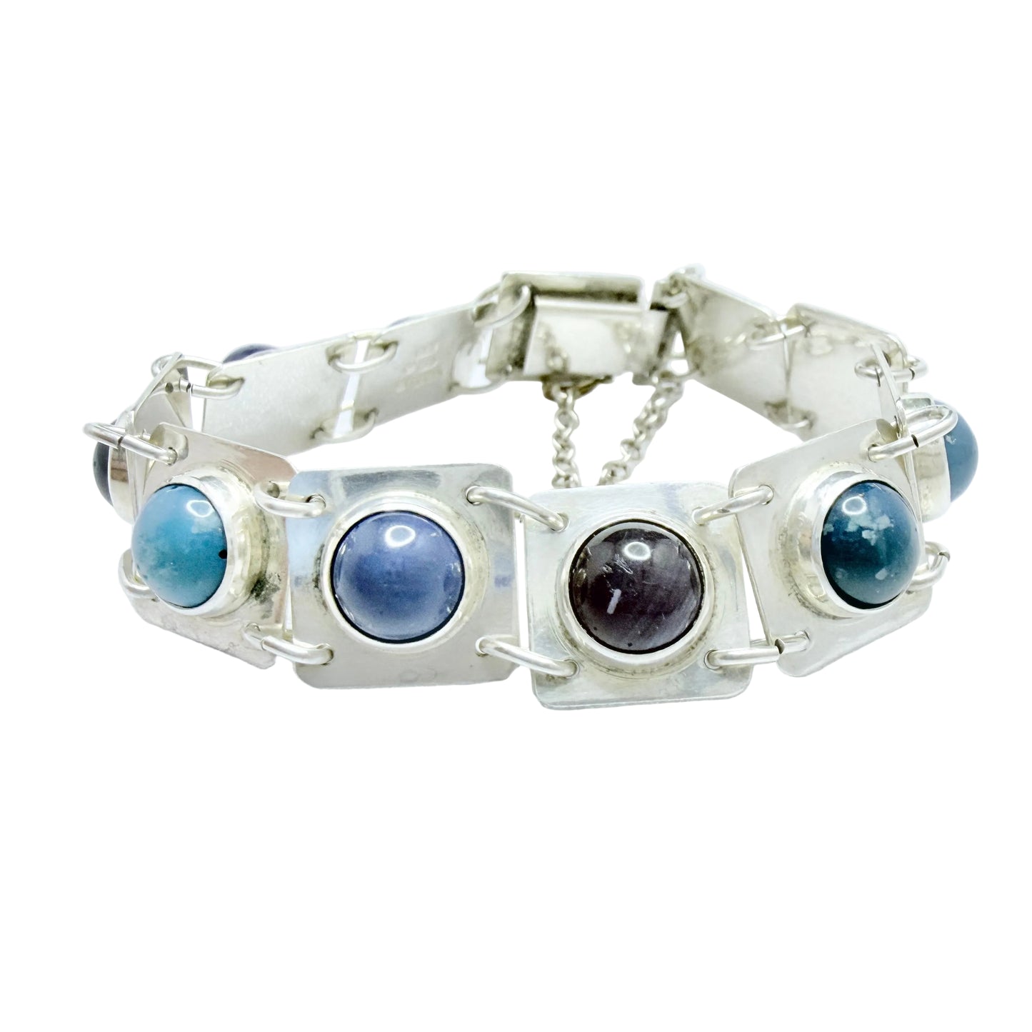 Gustaf Asp, Sweden 1971. Vintage Sterling Silver Bergslagen-stone Bracelet.