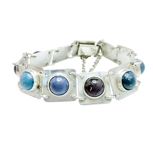 Gustaf Asp, Sweden 1971. Vintage Sterling Silver Bergslagen-stone Bracelet.