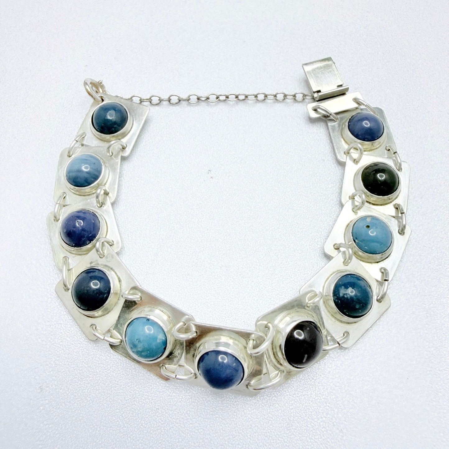 Gustaf Asp, Sweden 1971. Vintage Sterling Silver Bergslagen-stone Bracelet.