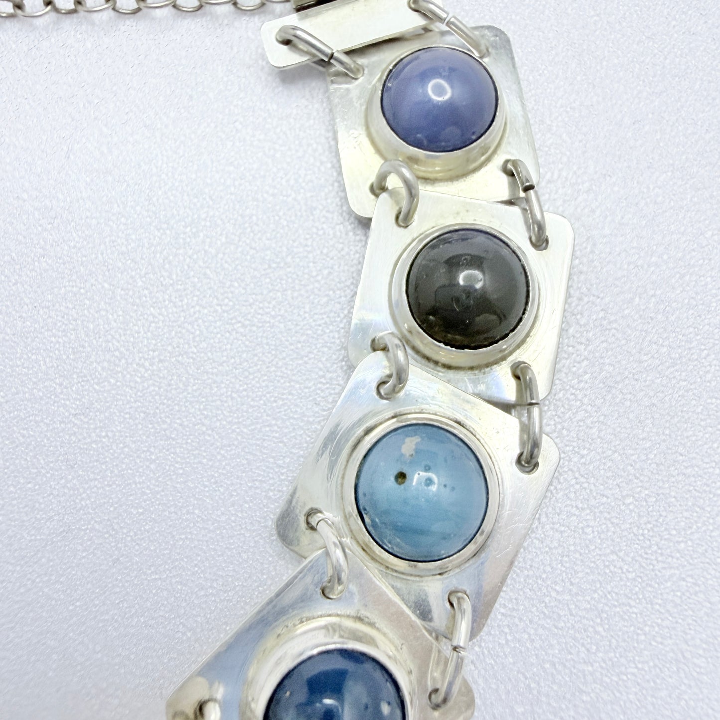 Gustaf Asp, Sweden 1971. Vintage Sterling Silver Bergslagen-stone Bracelet.