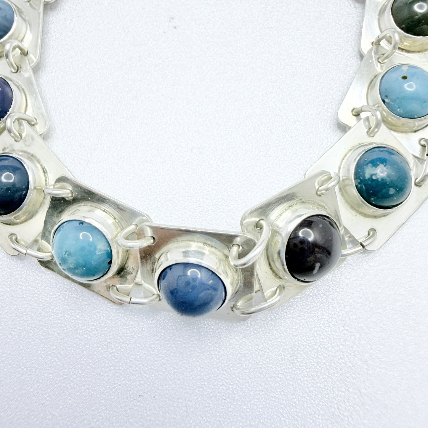 Gustaf Asp, Sweden 1971. Vintage Sterling Silver Bergslagen-stone Bracelet.