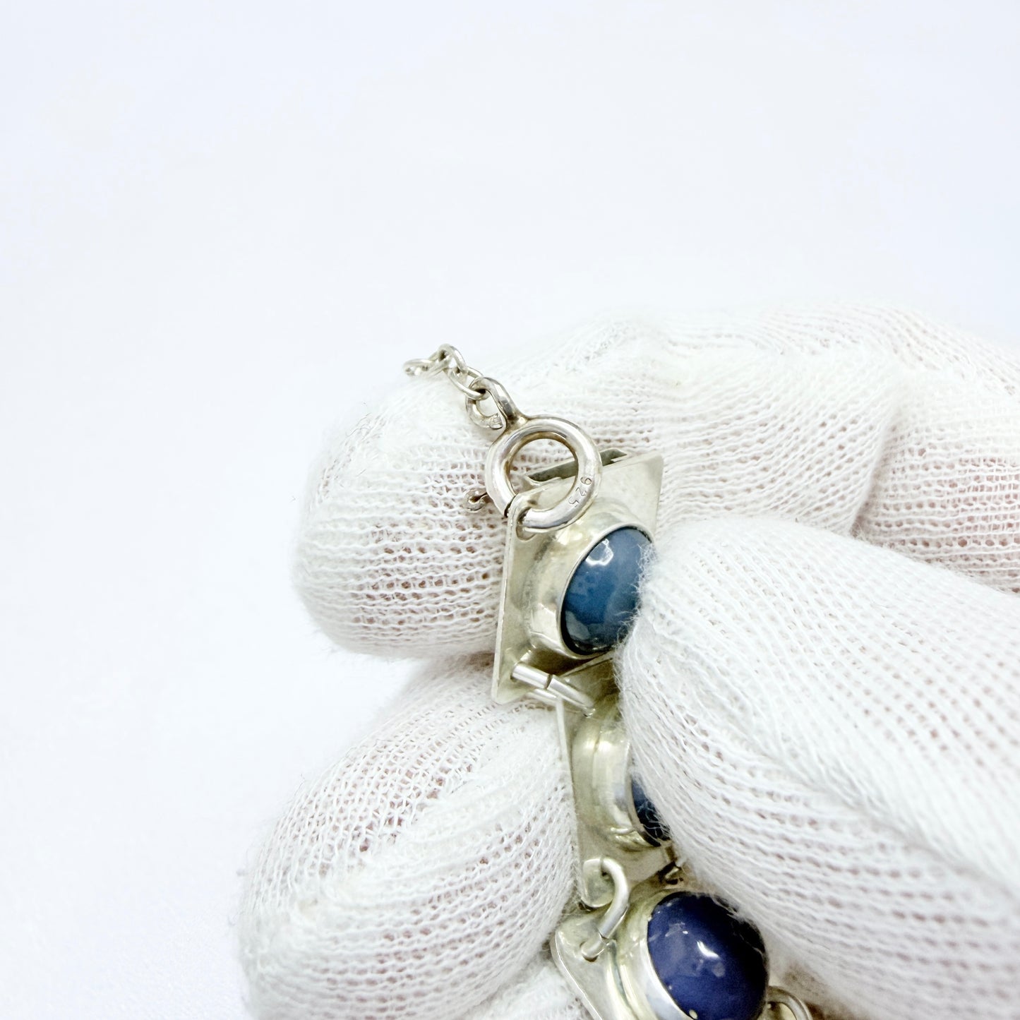 Gustaf Asp, Sweden 1971. Vintage Sterling Silver Bergslagen-stone Bracelet.