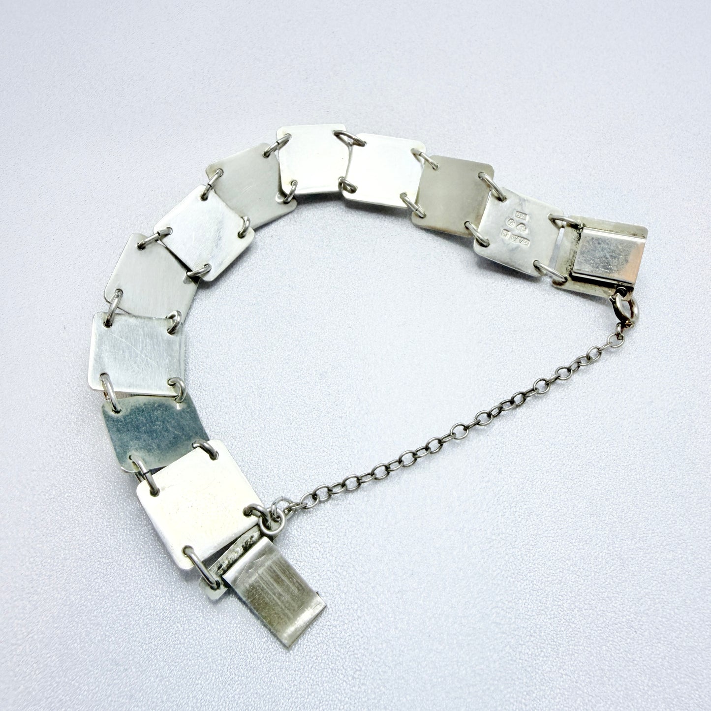 Gustaf Asp, Sweden 1971. Vintage Sterling Silver Bergslagen-stone Bracelet.