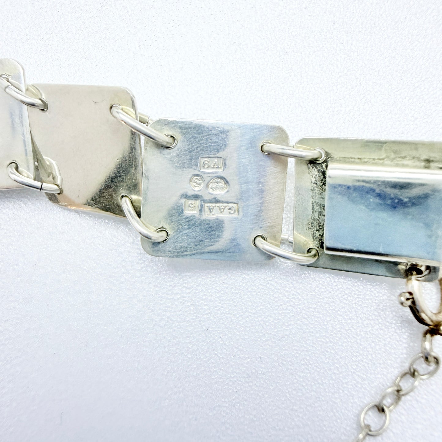 Gustaf Asp, Sweden 1971. Vintage Sterling Silver Bergslagen-stone Bracelet.