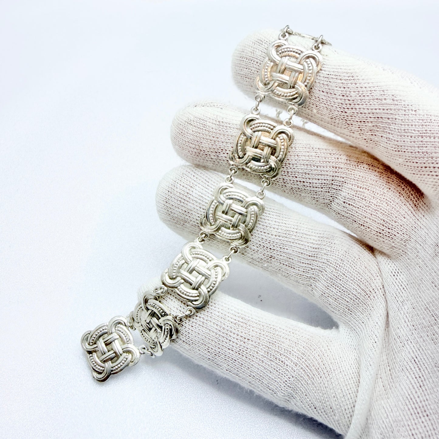 Marius Hammer, Norway 1920s. Antique Sterling Silver Bracelet.
