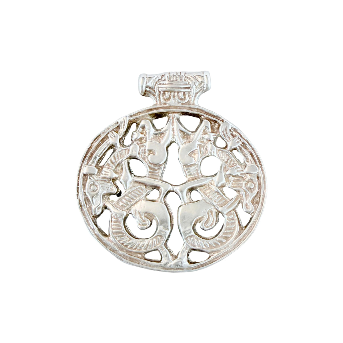 Sweden. Vintage Sterling Silver Viking Copy "Vårbyhänget" Pendant.