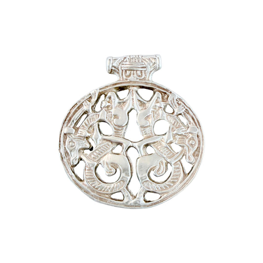 Sweden. Vintage Sterling Silver Viking Copy "Vårbyhänget" Pendant.
