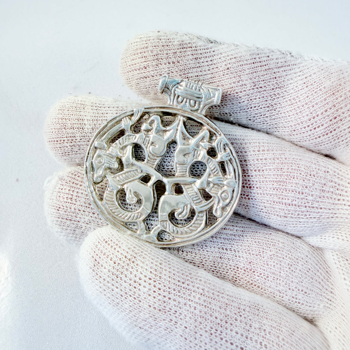 Sweden. Vintage Sterling Silver Viking Copy "Vårbyhänget" Pendant.