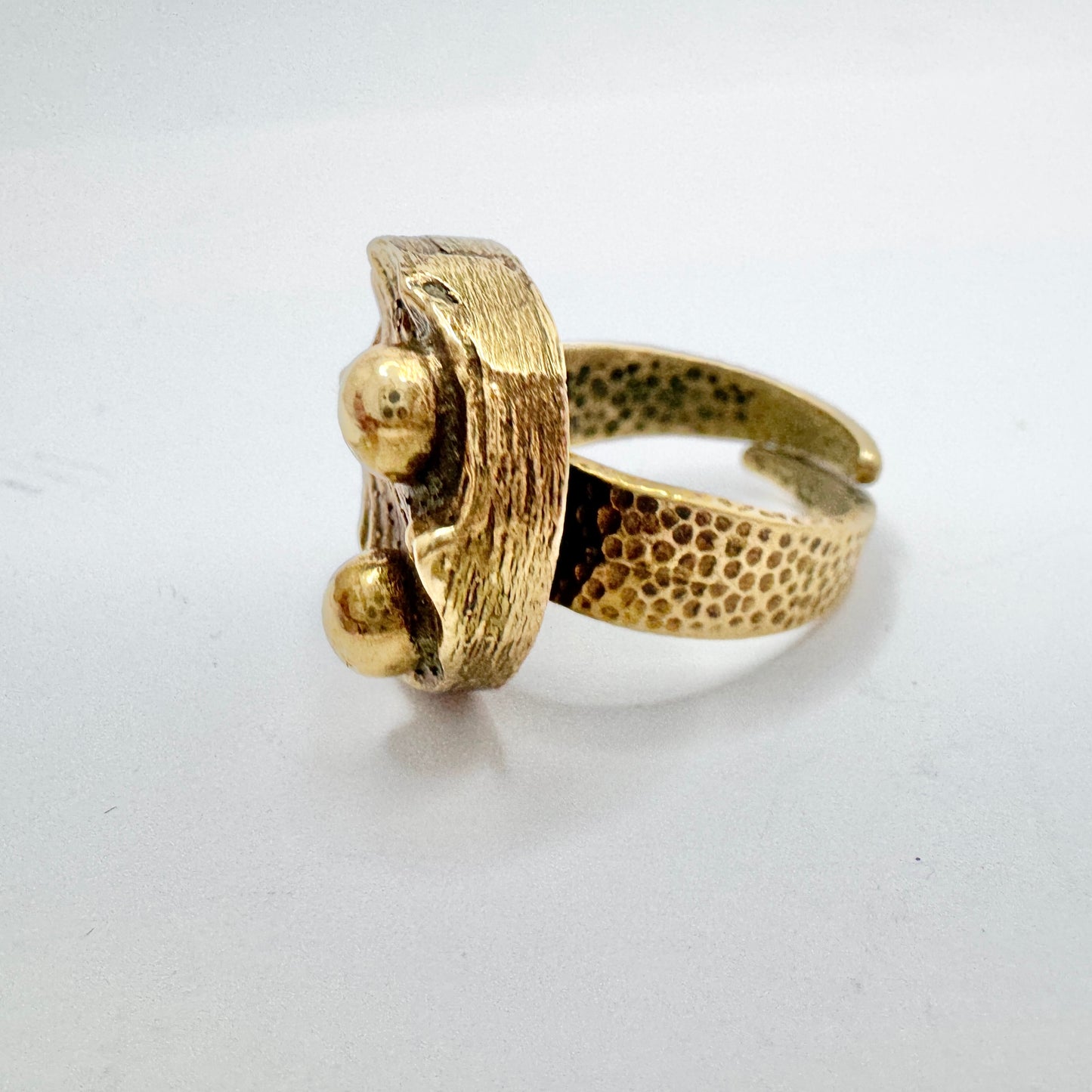 Finland c 1970s. Vintage Bronze Ring.