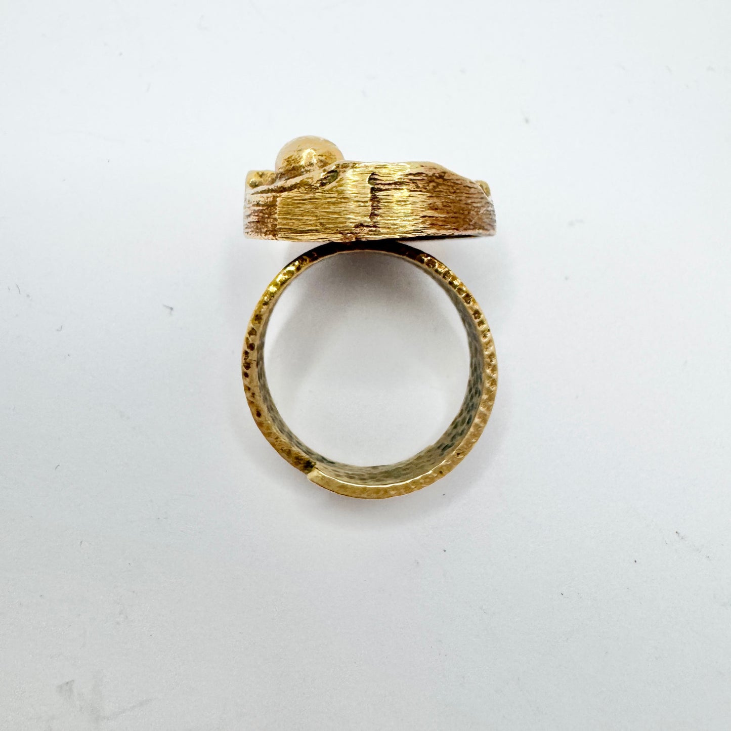 Finland c 1970s. Vintage Bronze Ring.
