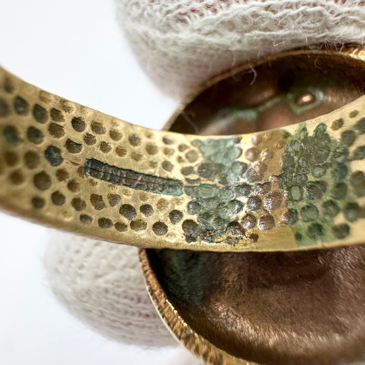 Finland c 1970s. Vintage Bronze Ring.