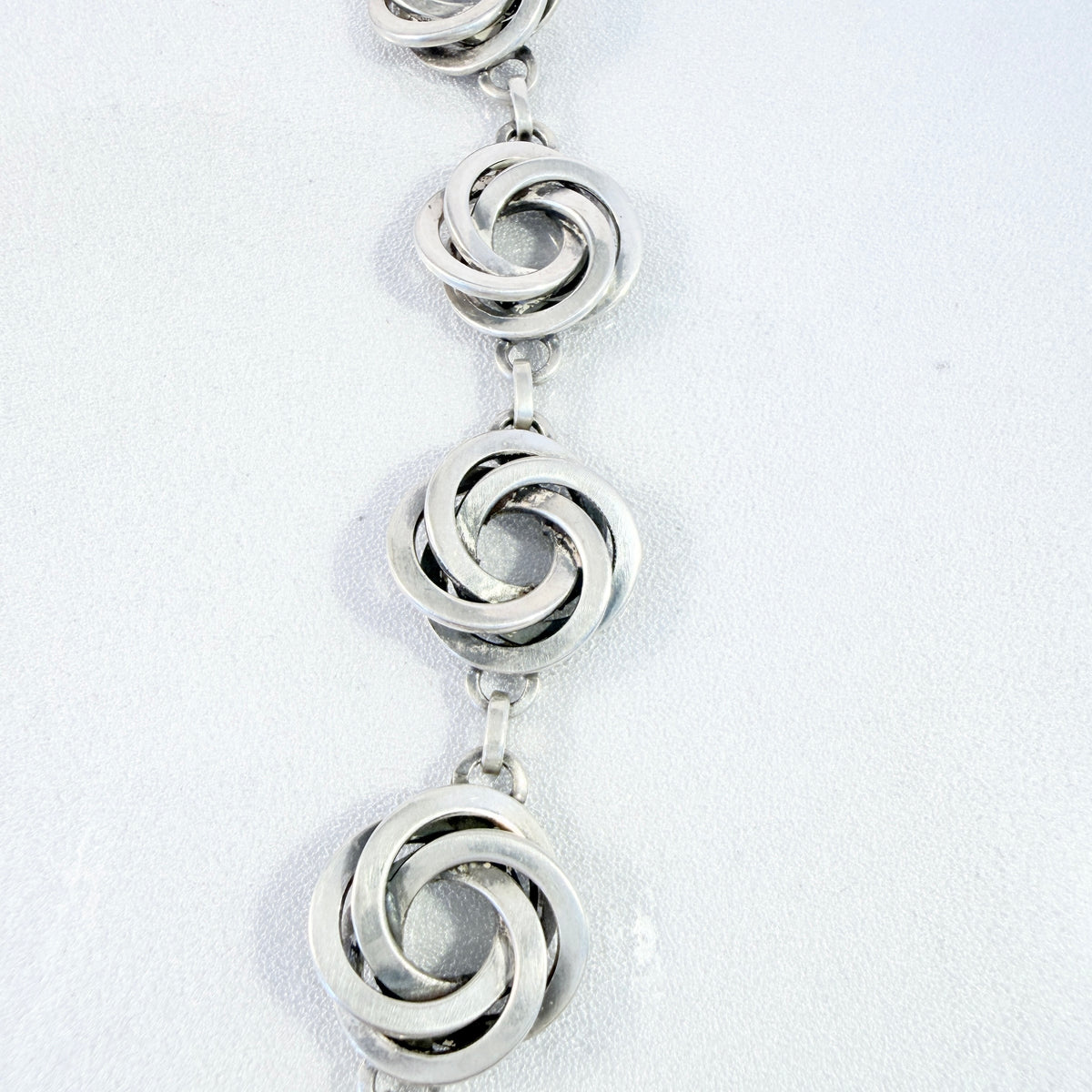 Hermann Ole Jacobsen, Denmark 1947-57. Chunky Vintage Sterling Silver Chain Necklace.