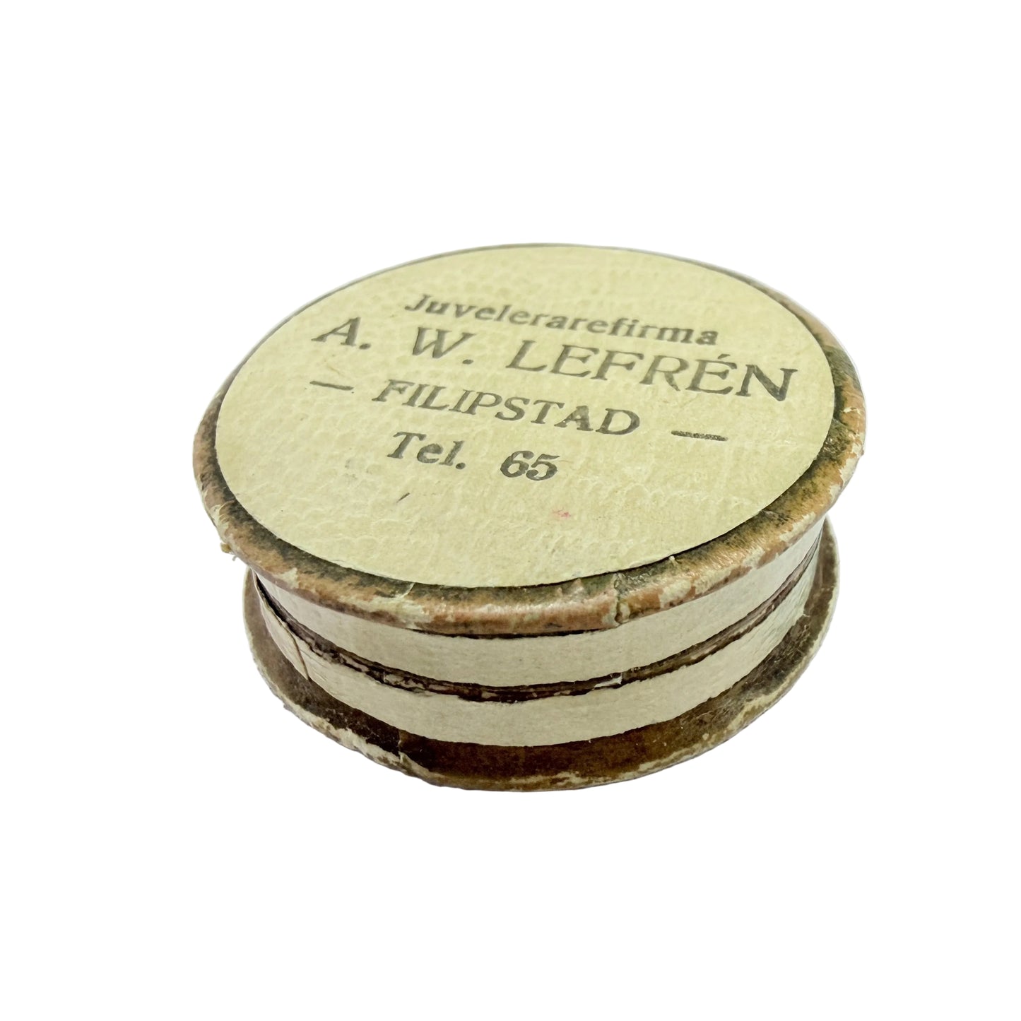 Sweden early 1900s. Antique Cardboard Ring / Earrings Box.
