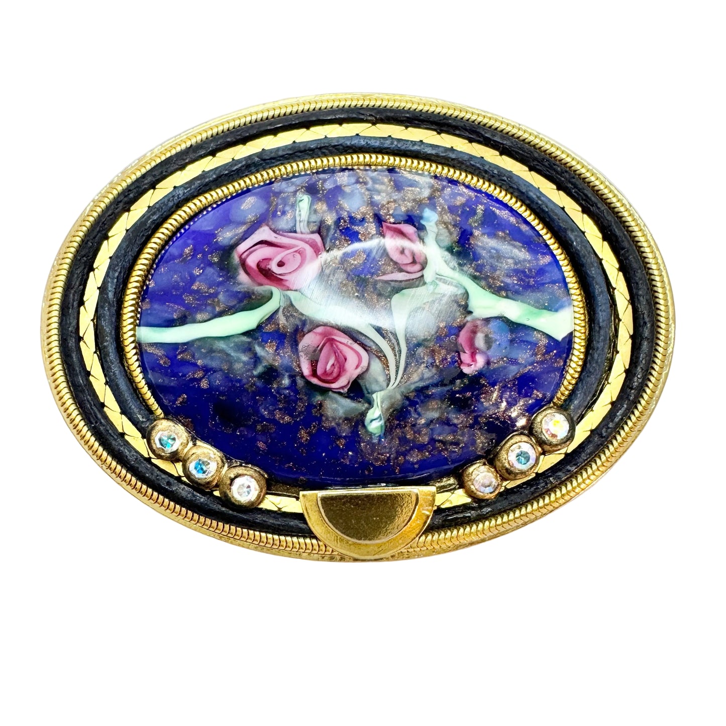 MARENA, West Germany. Vintage Costume Jewelry Brooch Pendant.