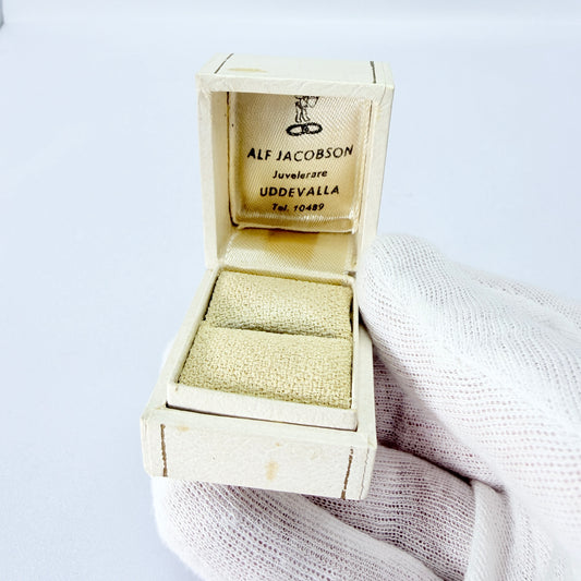 Sweden ca 1950s. Vintage Cardboard Ring Box.