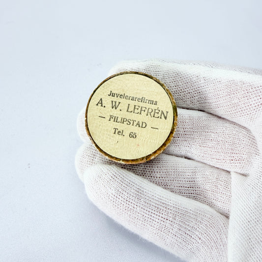 Sweden early 1900s. Antique Cardboard Ring / Earrings Box.