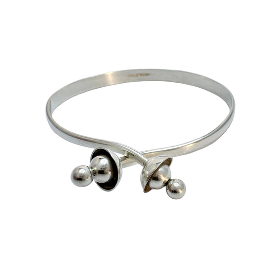Michelsson, Sweden 1966. Vintage Sterling Silver Bangle Bracelet.
