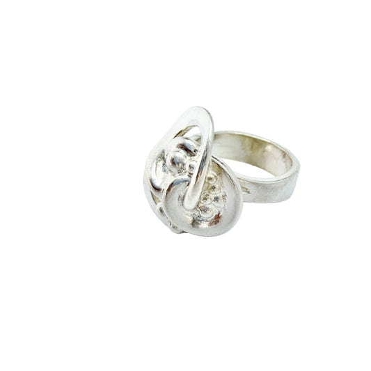 Karasjok, Norway. Vintage Sterling Silver Ring.