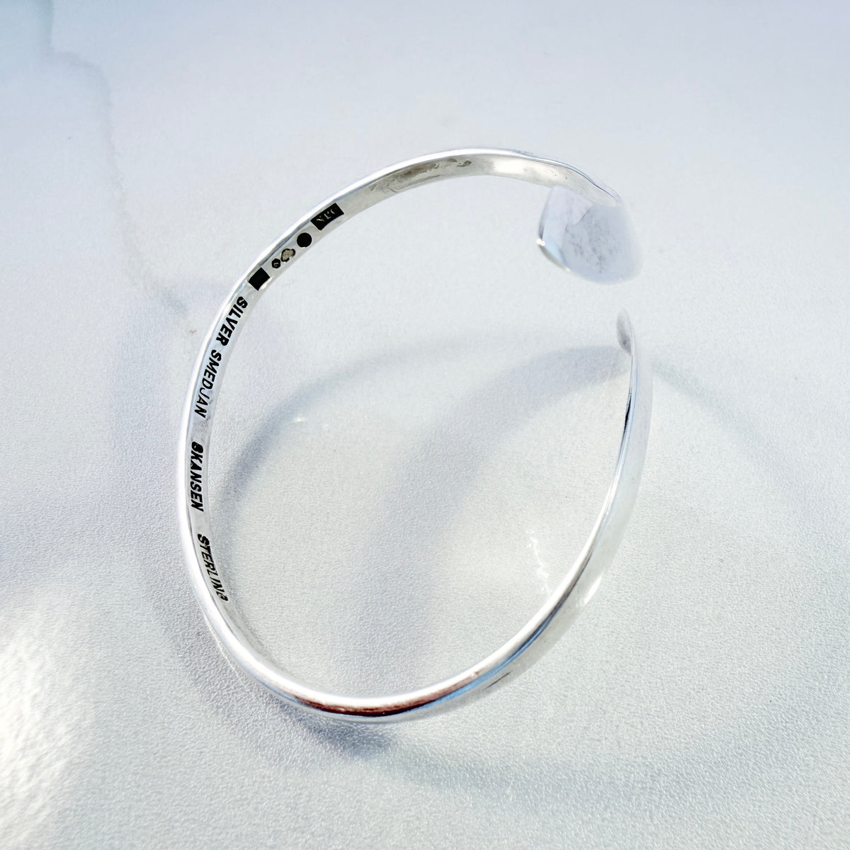 Owe Johansson, Sweden 1966. Vintage Sterling Silver Arm-band Bracelet.