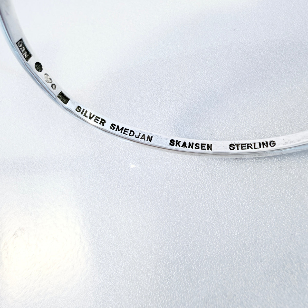 Owe Johansson, Sweden 1966. Vintage Sterling Silver Arm-band Bracelet.