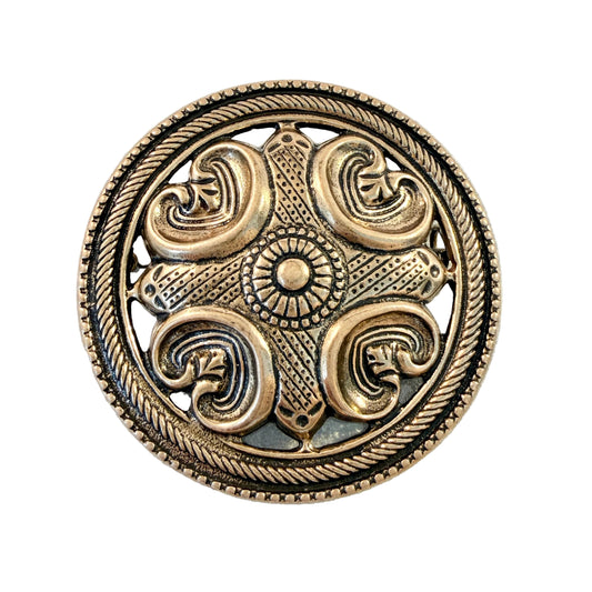 Kalevala Koru, Finland. Vintage Bronze Brooch. Design: Räisälän solik