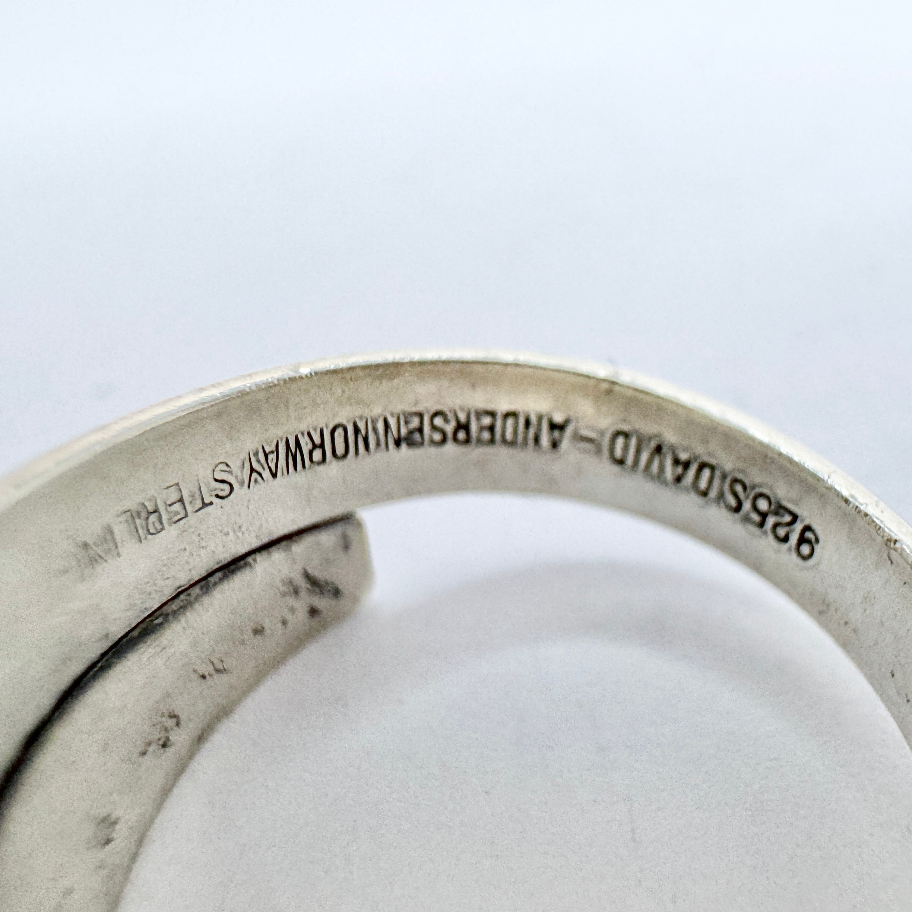 David-Andersen, Norway. Vintage Sterling Silver Viking Copy Ring