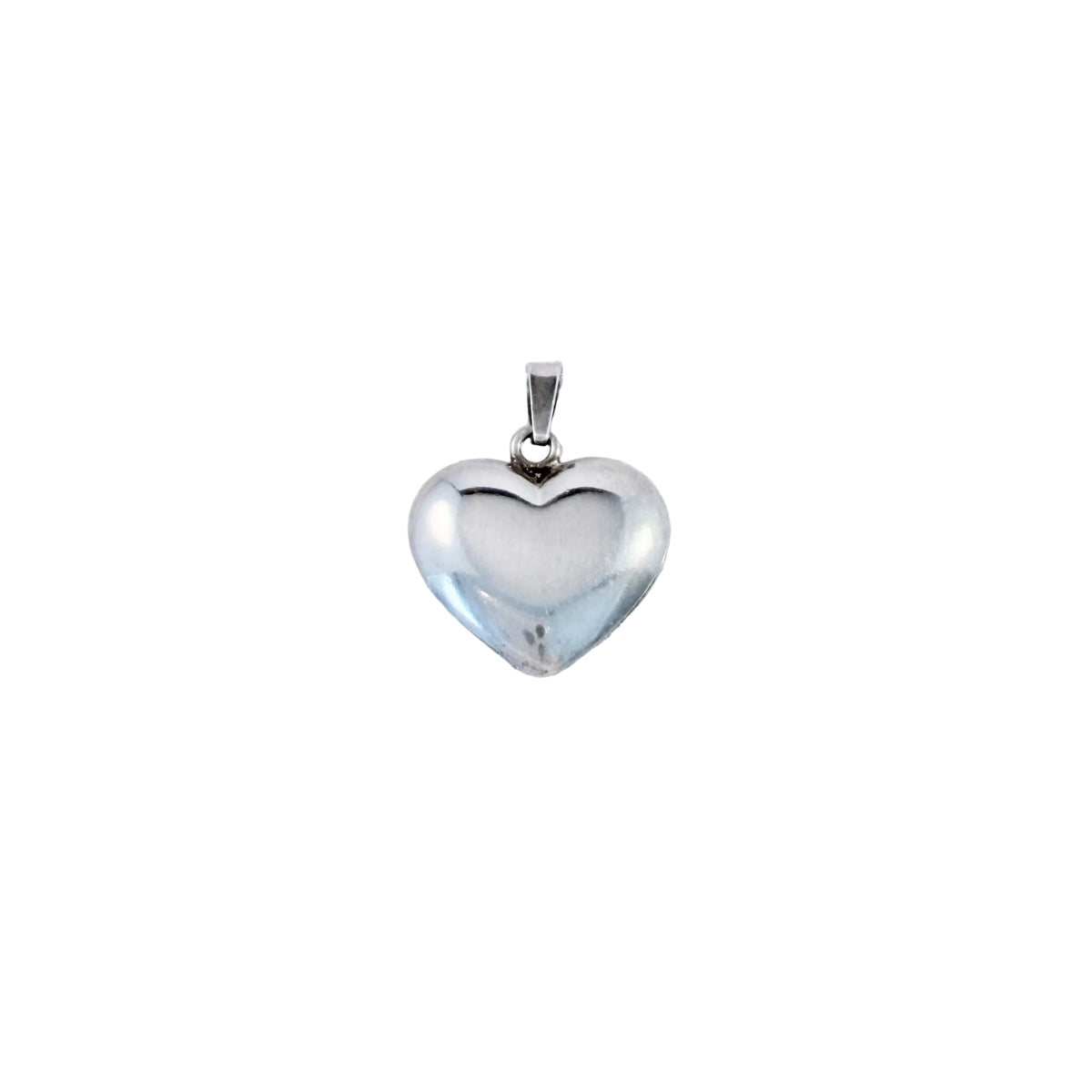 Herman Siersbøl, Denmark 1950s. Vintage Sterling Silver Little Puffy Heart Pendant.