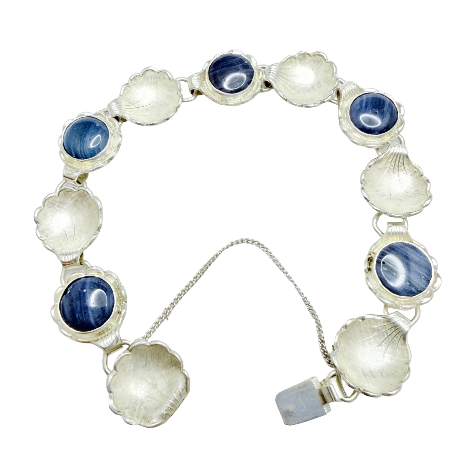 Alton, Sweden 1967. Vintage Sterling Silver Bergslagen-stone Bracelet.