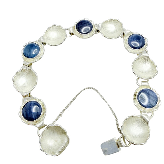 Alton, Sweden 1967. Vintage Sterling Silver Bergslagen-stone Bracelet.