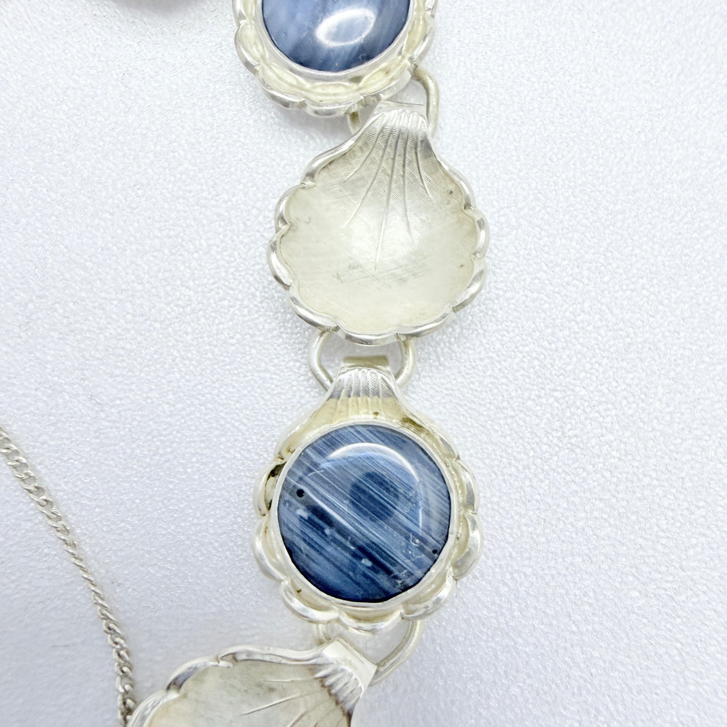 Alton, Sweden 1967. Vintage Sterling Silver Bergslagen-stone Bracelet.