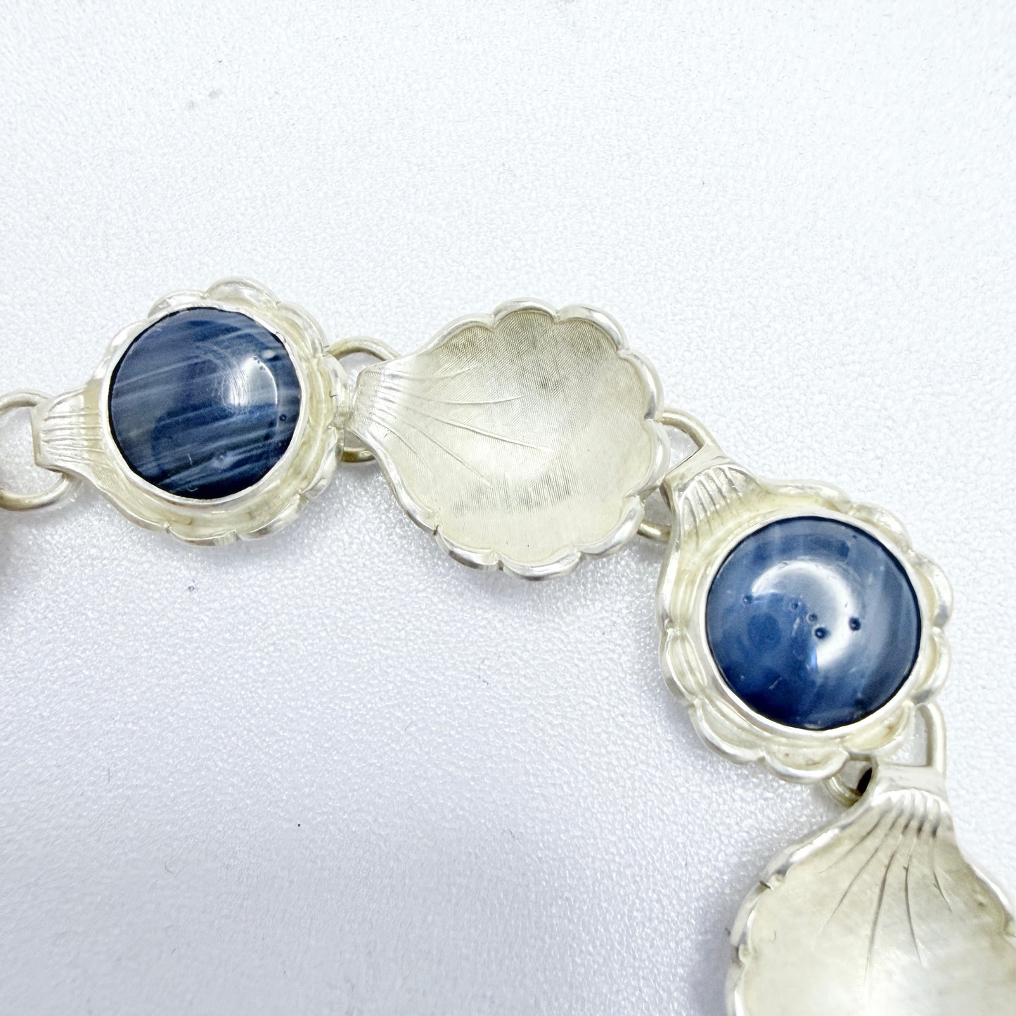 Alton, Sweden 1967. Vintage Sterling Silver Bergslagen-stone Bracelet.