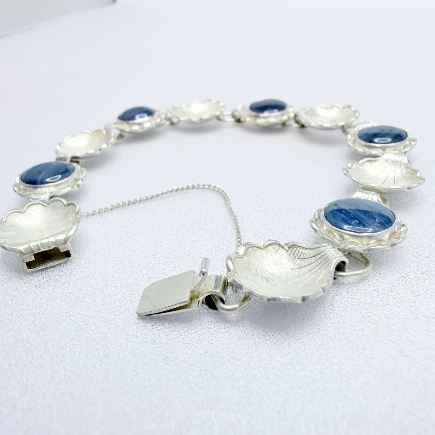 Alton, Sweden 1967. Vintage Sterling Silver Bergslagen-stone Bracelet.