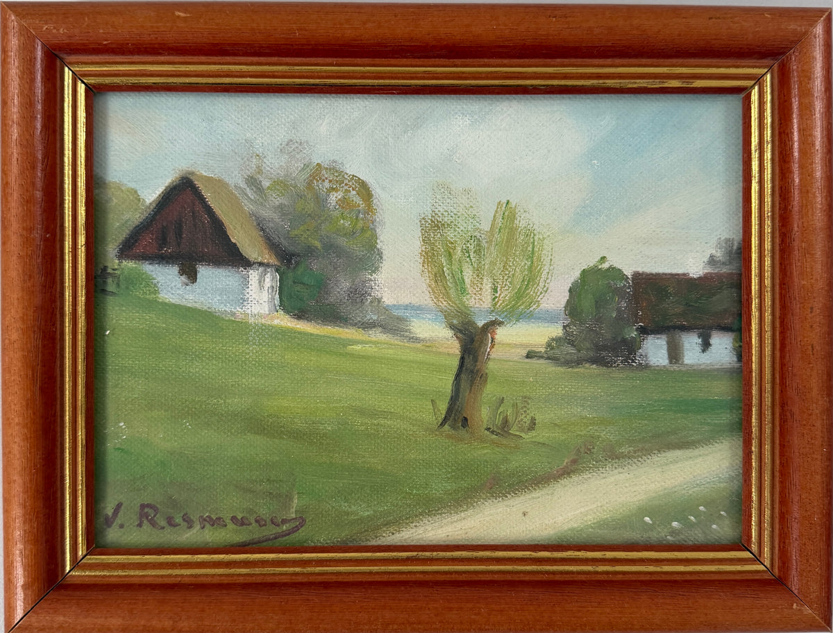 Viktor Rasmussen, Denmark. Vintage Original Oil Painting