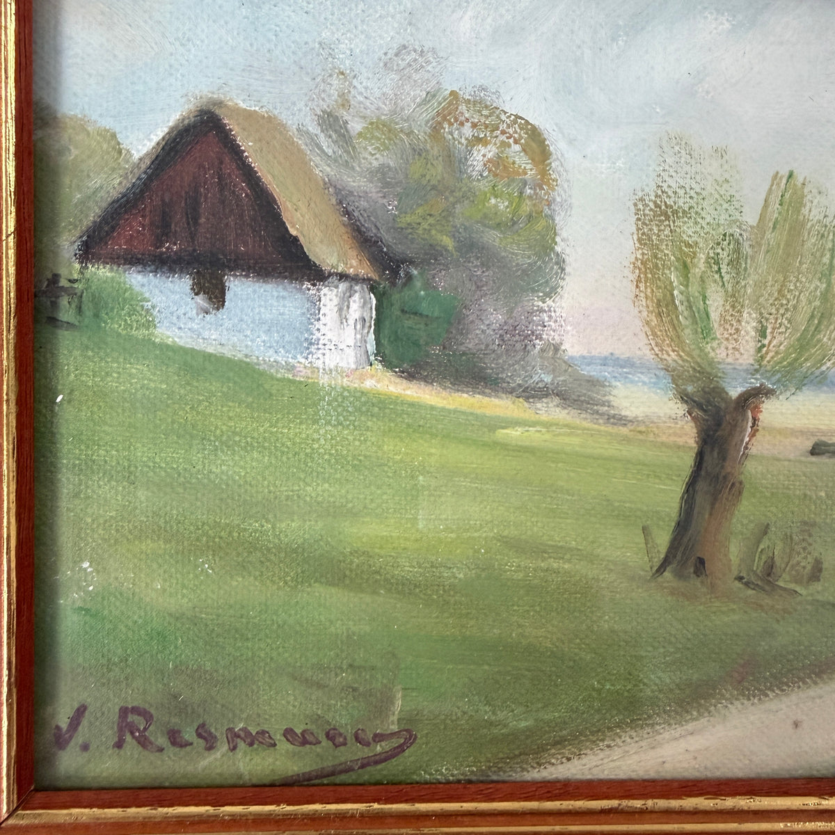 Viktor Rasmussen, Denmark. Vintage Original Oil Painting