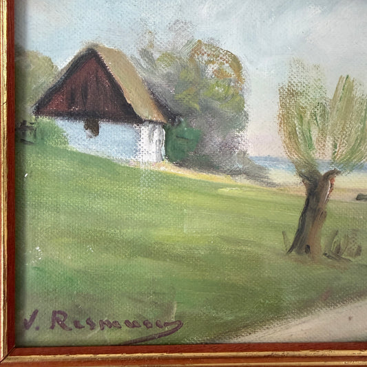 Viktor Rasmussen, Denmark. Vintage Original Oil Painting